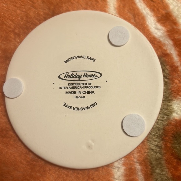 Ceramic Absorbant Coaster Set Favorite Holiday Autumn Harvest Thanksgiving - Picture 4 of 4